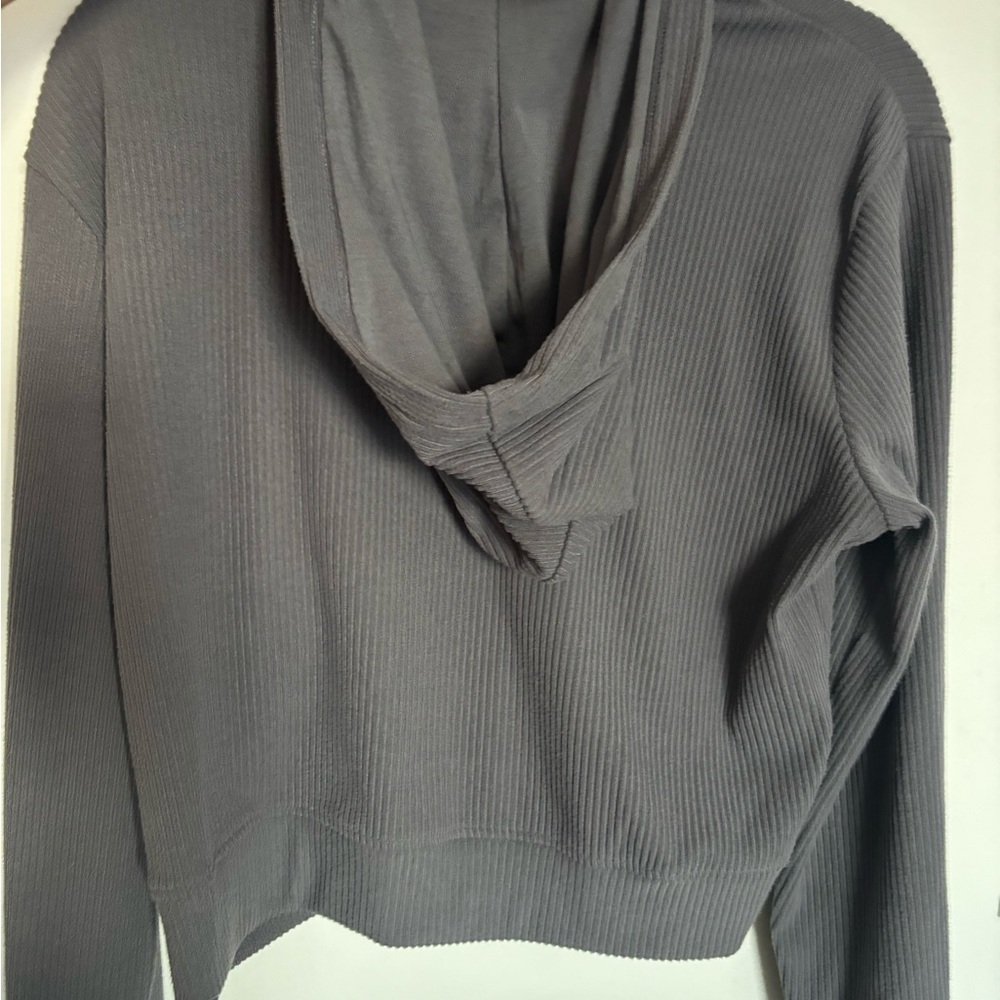GARAGE Women's Gray Zip-Up Hoodie - Picture 3 of 4
